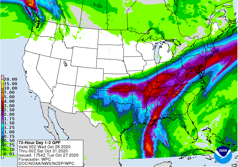 72 Hour Day 1-3 QPF
